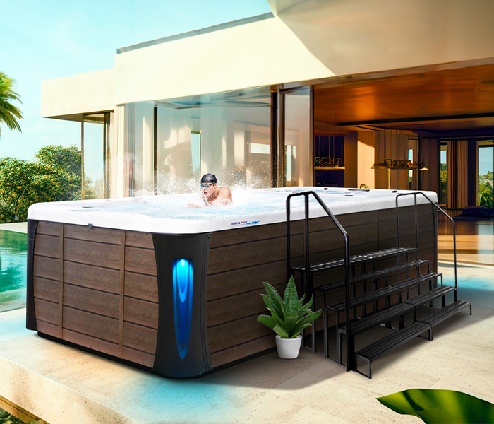 Calspas hot tub being used in a family setting - Watsonville